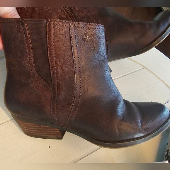 Nine West Vintage American Collection Bootie Size 8 Brown Western - Picture 8 of 13